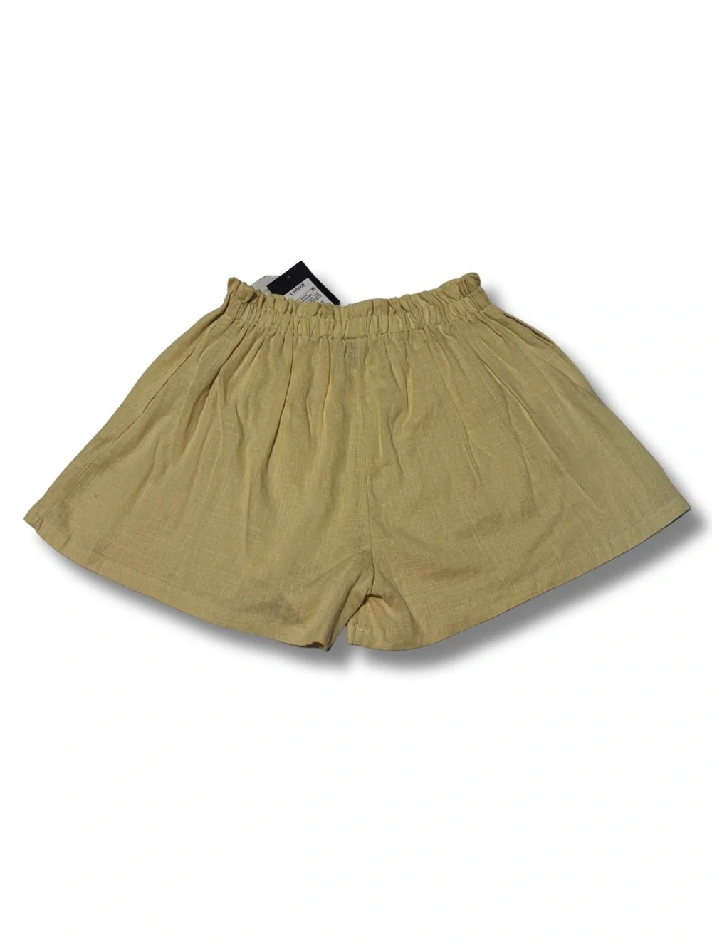 art class Girls' Beige Linen-blend Elastic-Waist Pull-On Shorts, NWT